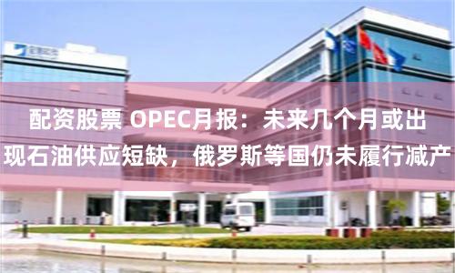配资股票 OPEC月报：未来几个月或出现石油供应短缺，俄罗斯等国仍未履行减产